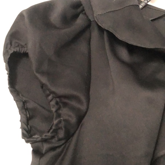 Rampage Romper black with ruffle and tie down front. - Picture 6 of 8